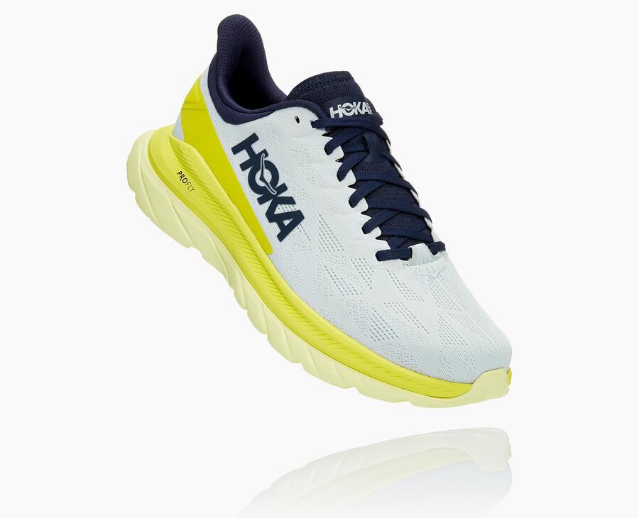 Tenis Hoka One One Masculino Branco - Mach 4 - 982-TNGLRQ